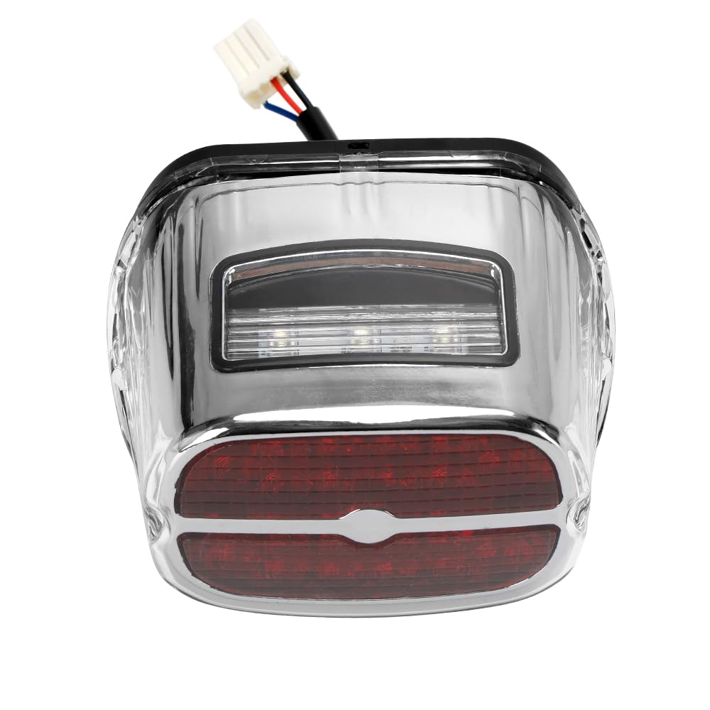 Areyourshop Red LED Tail Brake Light Lamp for Harley Davidson Sportster Dyna Softail Road King Glide Fatboy Touring - High Visibility Safety Light for Night Riding & Custom Motorcycle Upgrades