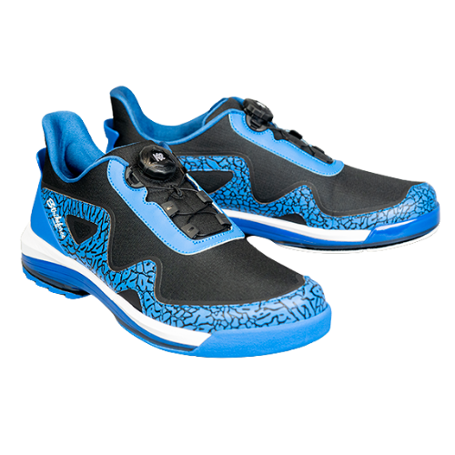 KR Strikeforce TPC Gladiator Blue/Black High Performance Left Handed Bowling Shoes for Men - Perfect for League Play & Tournament Bowling