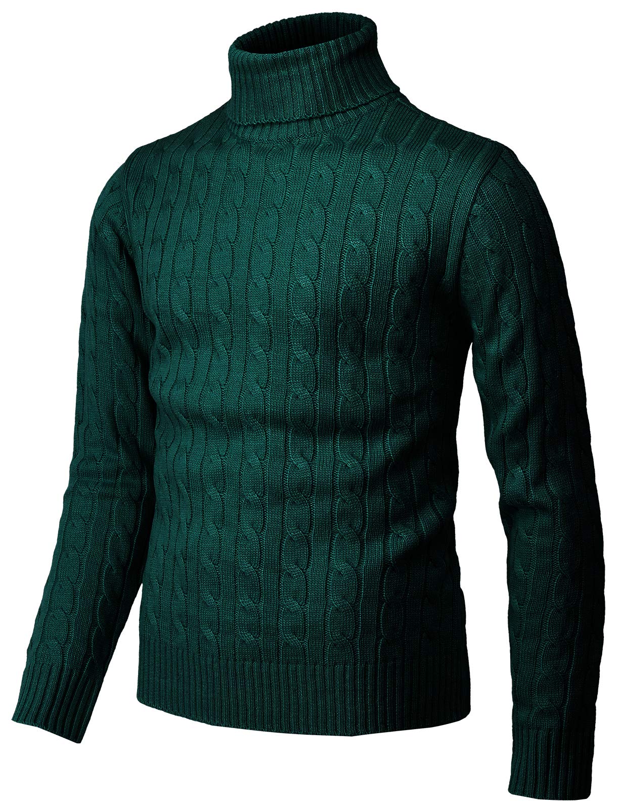 Men's Slim Fit Turtleneck Pullover Sweater - Warm Knitted Thermal Top for Winter | Casual Office Wear & Cold Weather Layering