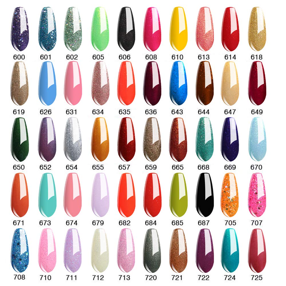 Vishine UV Gel Nail Polish - Dark Magenta Pearl (735) | Soak Off Gel Manicure Kit for Salon & Home Use | Long Lasting Nail Art Design for Parties, Weddings & Special Occasions