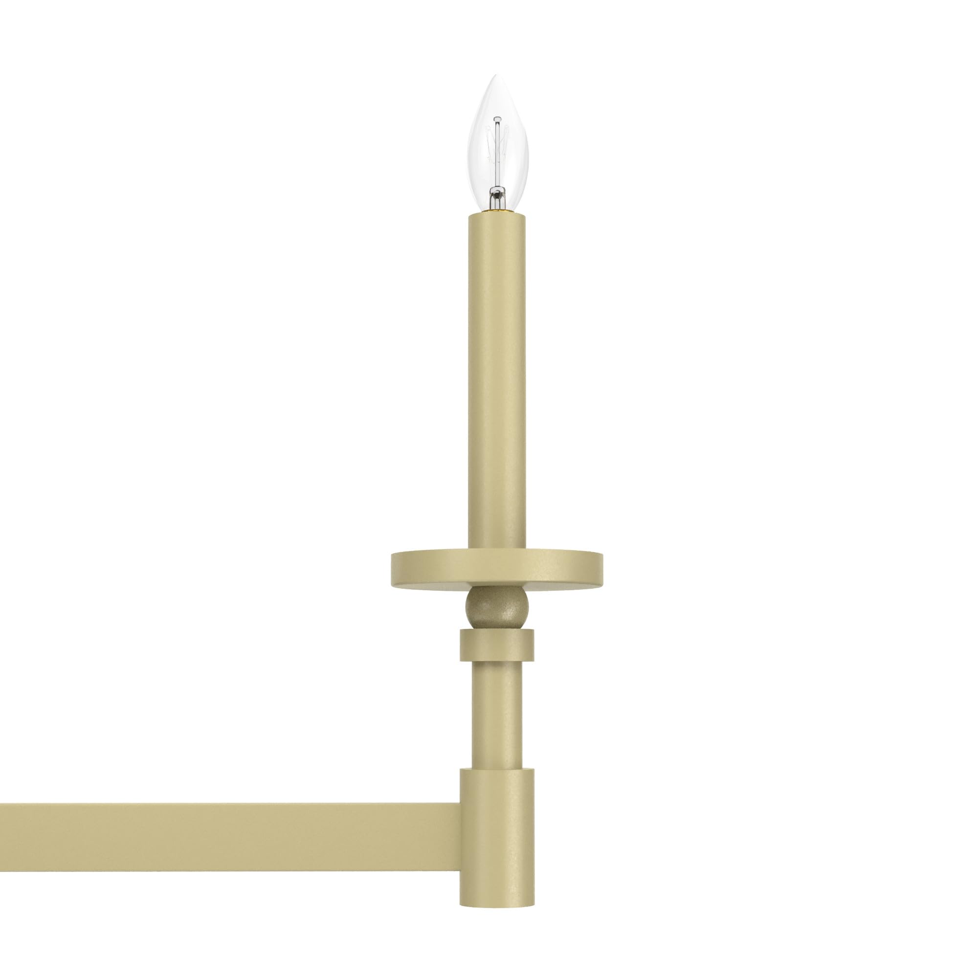 Hunter Fan Company 19055 Briargrove Modern Brass Chandelier - Elegant Ceiling Light Fixture for Living Room, Dining Room & Bedroom Decor