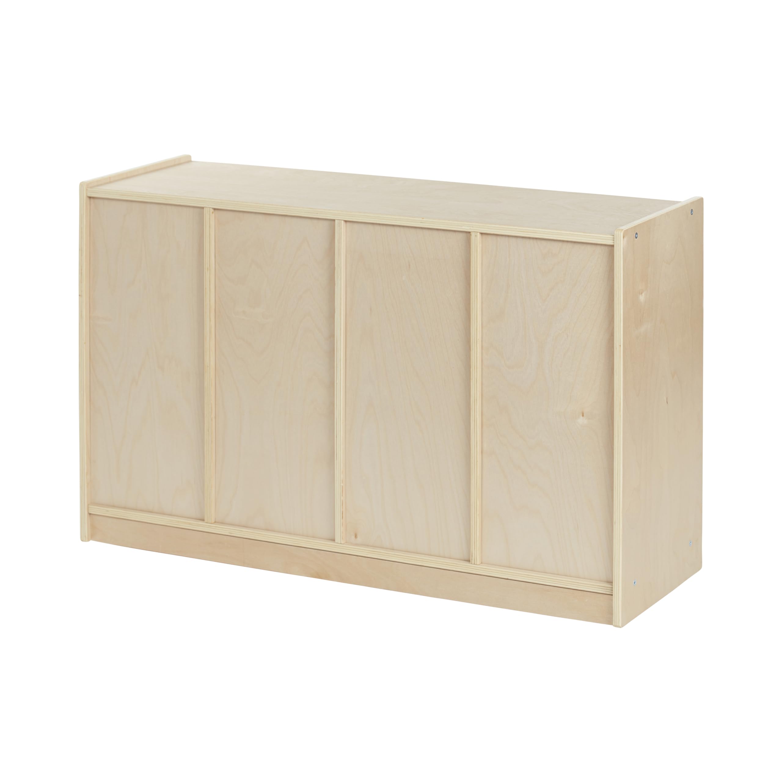 ECR4Kids 12-Cubby Mobile Storage Cabinet with Trays, 3x4 Classroom Organizer, Natural Wood School Furniture - Perfect for Daycare, Preschool & Homeschool Organization