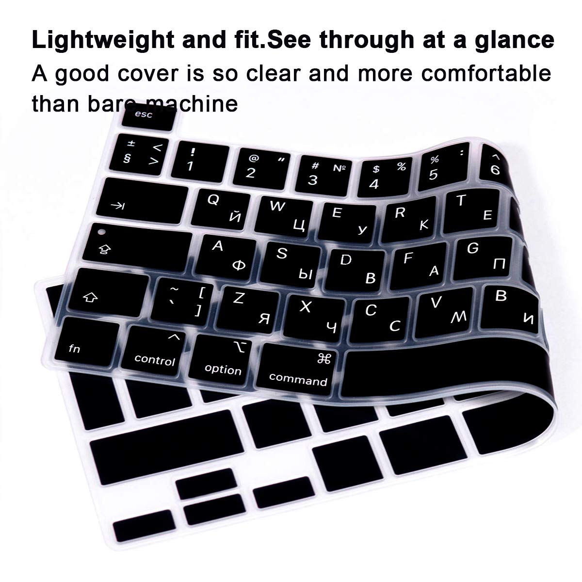 Russian Language Silicone Keyboard Cover for MacBook Pro 16
