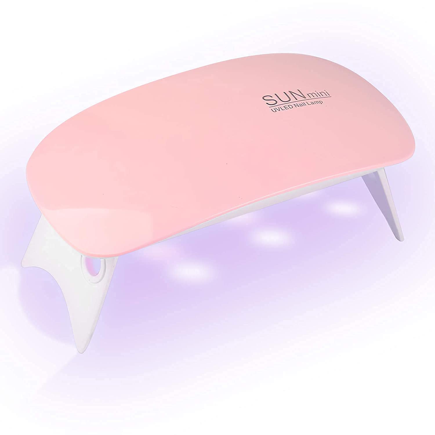 Professional SUN Mini2 6W LED UV Nail Lamp Dryer for Gel Polish - Fast Curing, Portable Design - Perfect for Home Manicures & Nail Salons