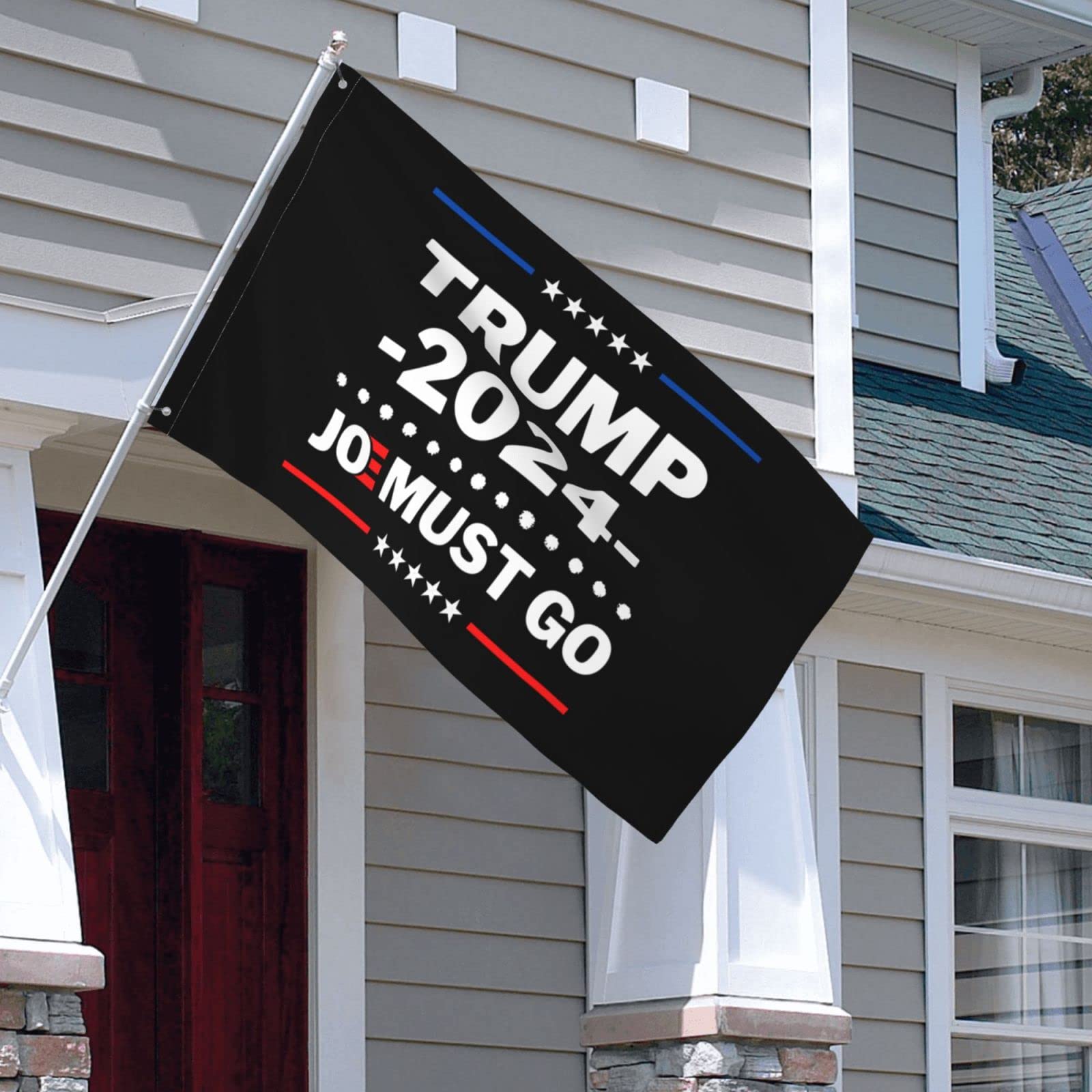 Trump 2024 Flag - Anti Joe Biden Flag 3x5 Ft with Metal Grommets - Durable Political Yard Banner for Campaigns, Protests & Patriotic Displays