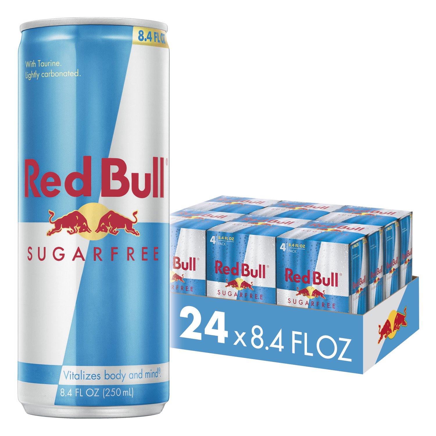 Red Bull Blue Edition Blueberry & Sugar Free Energy Drink (24 Cans, 8.4 Fl Oz) - Boost Focus & Energy for Workouts, Gaming & Late Night Study Sessions