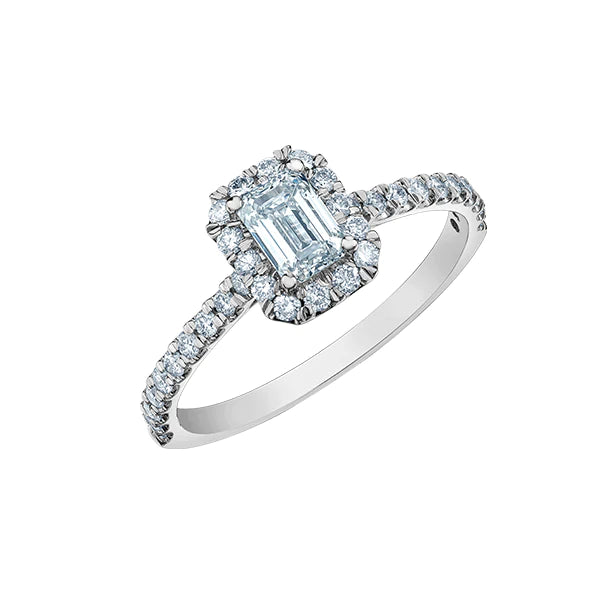 14K White Gold Lab Grown Diamond Ring for Women - Elegant Solitaire Engagement & Wedding Band - Perfect for Proposals, Anniversaries, and Special Occasions