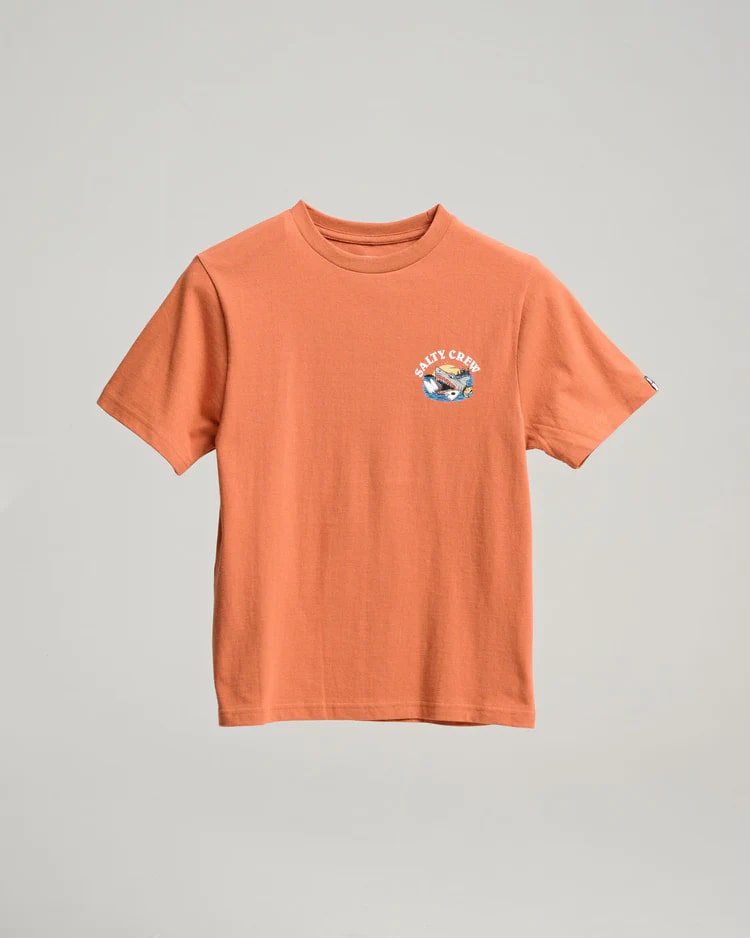 Salty Crew Terror Shark Boys T-Shirt - Cool Graphic Tee for Kids - Perfect for Beach, Surfing, and Outdoor Adventures