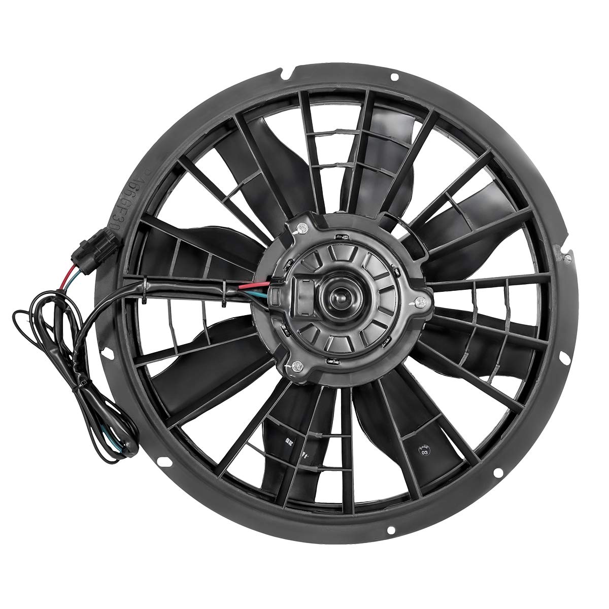 DNA MOTORING OEM-RF-0291 High Performance Radiator Cooling Fan Assembly - Direct Replacement for 1992-1995 Volvo 940, 1992-1997 Volvo 960, 1998 S90 & V90 - Improved Cooling Efficiency for Better Engine Performance - Perfect for Daily Commuting & Summer Driving