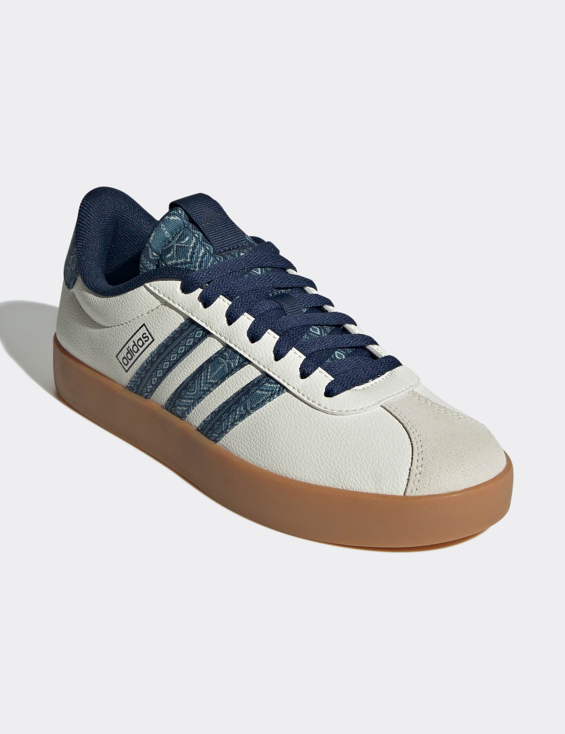 VL Court 3.0 Shoes for Men & Women - Off White/Night Indigo/Gum10 - Premium Comfort Sneakers for Running, Walking & Casual Wear