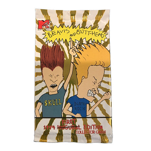 1994 Topps Beavis and Butt-Head Unopened Trading Card Pack - Vintage Collectible for Fans & Card Enthusiasts | Perfect for Nostalgic Gifts & Display