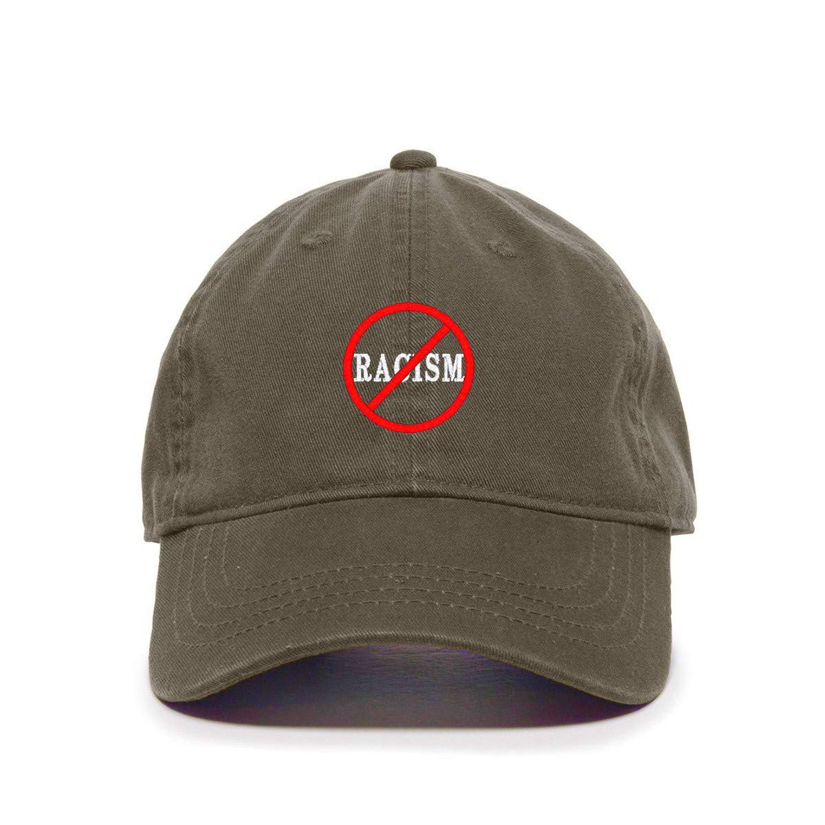 No Racism Baseball Cap - Embroidered Cotton Adjustable Dad Hat for Men & Women - Perfect for Casual Wear, Sports, and Anti-Racism Awareness
