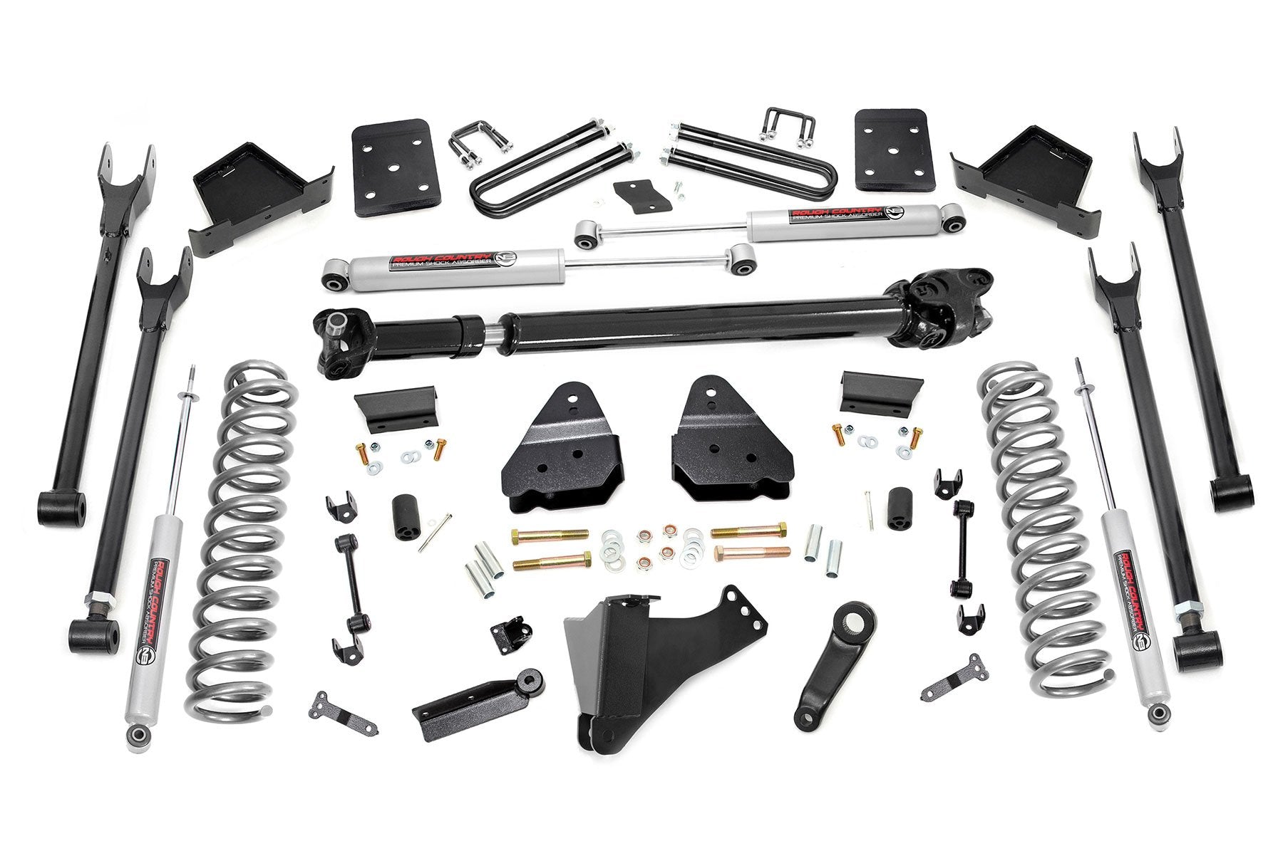 6 Inch Lift Kit for Ford F-250/F-350 Super Duty (2017-2022) | Heavy Duty Diesel Suspension System | 4-Link & OVLD Design | D/S Configuration | Off-Road & Towing Upgrade