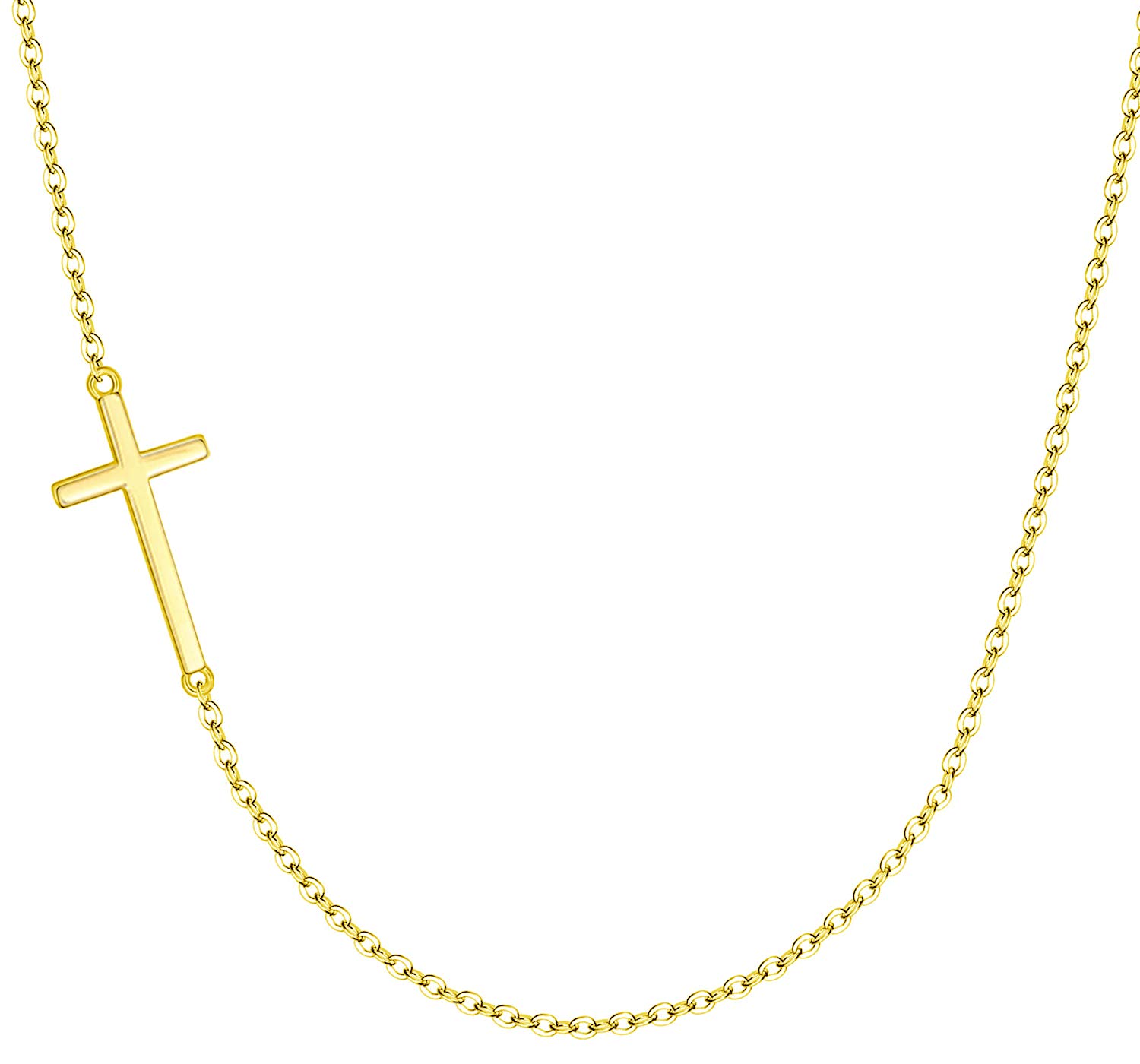 Elegant Small Cross Pendant Necklace for Women - Dainty Minimalist Gold/Silver Religious Jewelry - Perfect Mother's Day, Birthday Gift for Her - Ideal for Church, Weddings & Everyday Wear