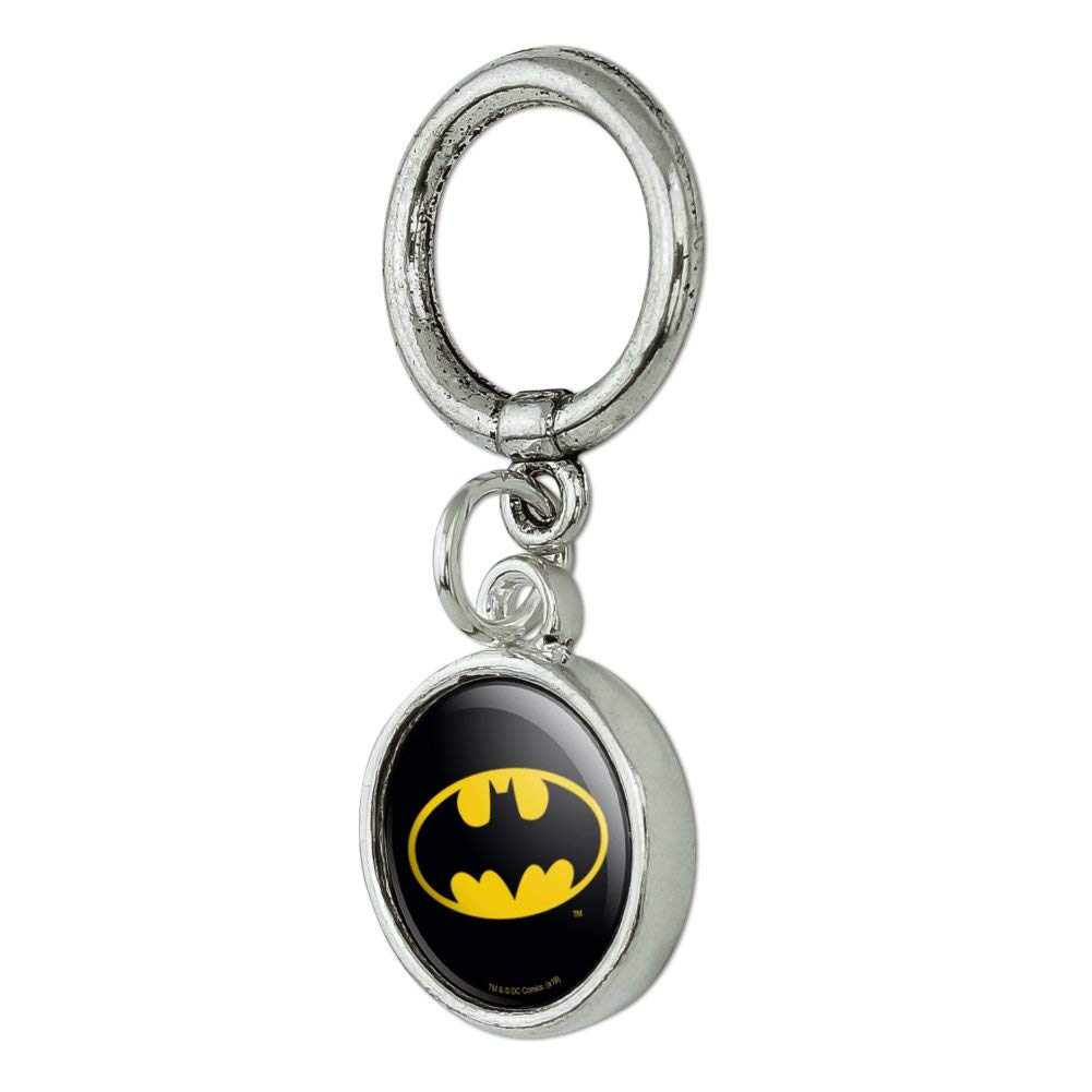 Batman Classic Bat Shield Logo Sneaker Shoelace Charm - Superhero Shoe Accessories for Cosplay & Comic Con