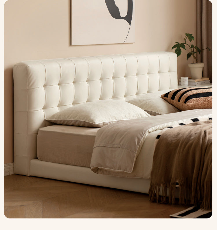 Organic Leather Art Floor Bed - Handcrafted Eco-Friendly Mattress for Adults & Kids - Perfect for Minimalist, Boho & Montessori Bedrooms