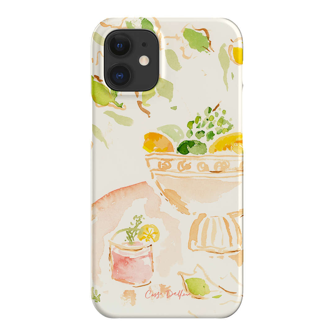 Sorrento Lemon iPhone Case - Durable Shockproof Phone Cover for iPhone 12/13/14/15 Pro Max - Cute Citrus Fruit Design - Perfect for Summer, Travel & Outdoor Activities