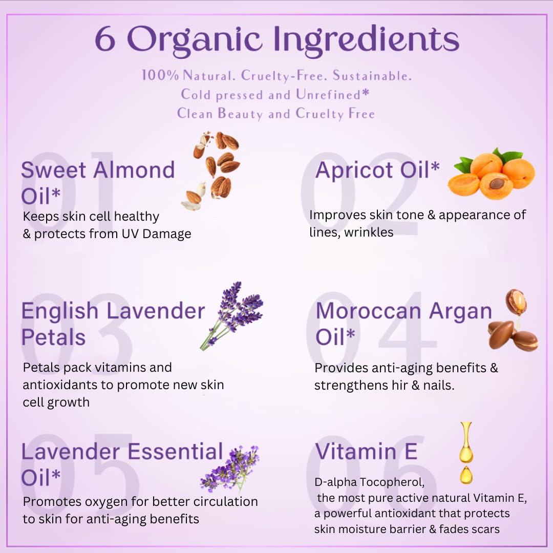 SAFA Lavender Essential Oil for Face, Body, Hair & Nails - 100% Pure Natural Moisturizing Oil for Skin Care, Aromatherapy & Diffusers | Long Lasting Fragrance Body Oil After Shower | 4 Fl Oz - Perfect for Relaxation, Massage & Home Spa Treatments