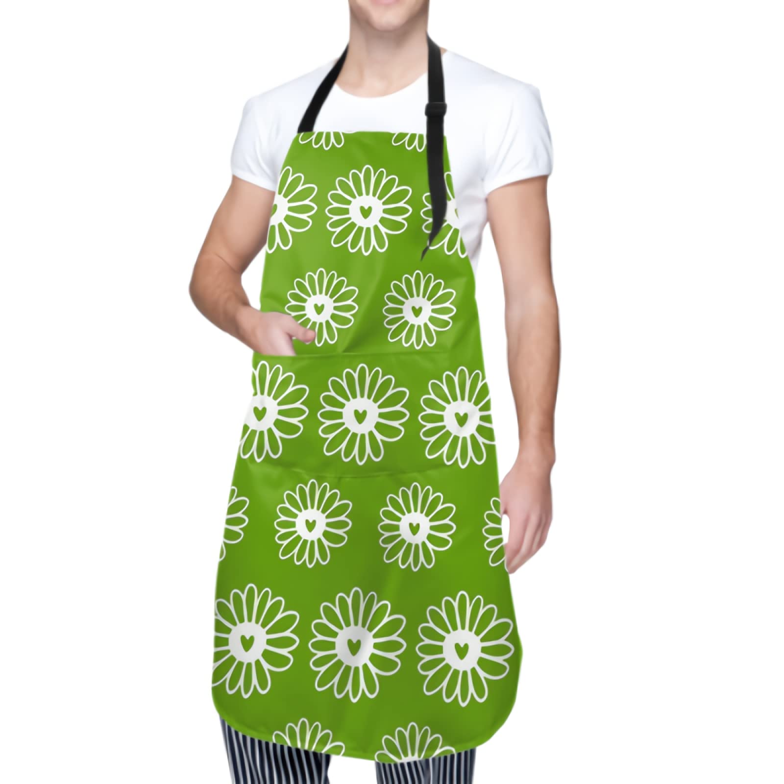 Adjustable Adult Apron with 2 Pockets - Perfect for Home Kitchen, BBQ, Cooking & Grilling - Ideal for Chefs, Gardeners & DIY Enthusiasts