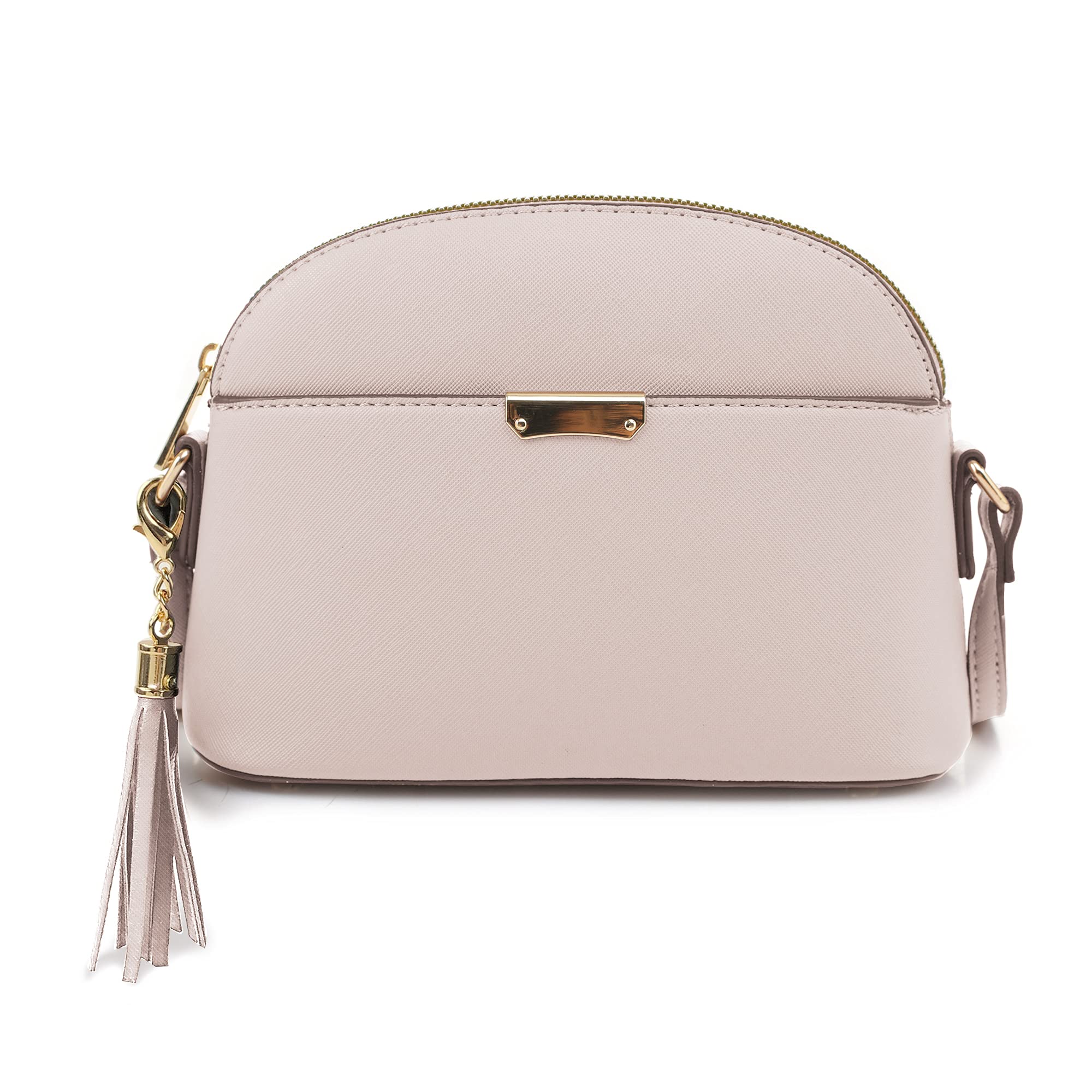 EMPERIA Faux Leather Crossbody Bag for Women - Stylish Dome Shoulder Purse for Daily Use