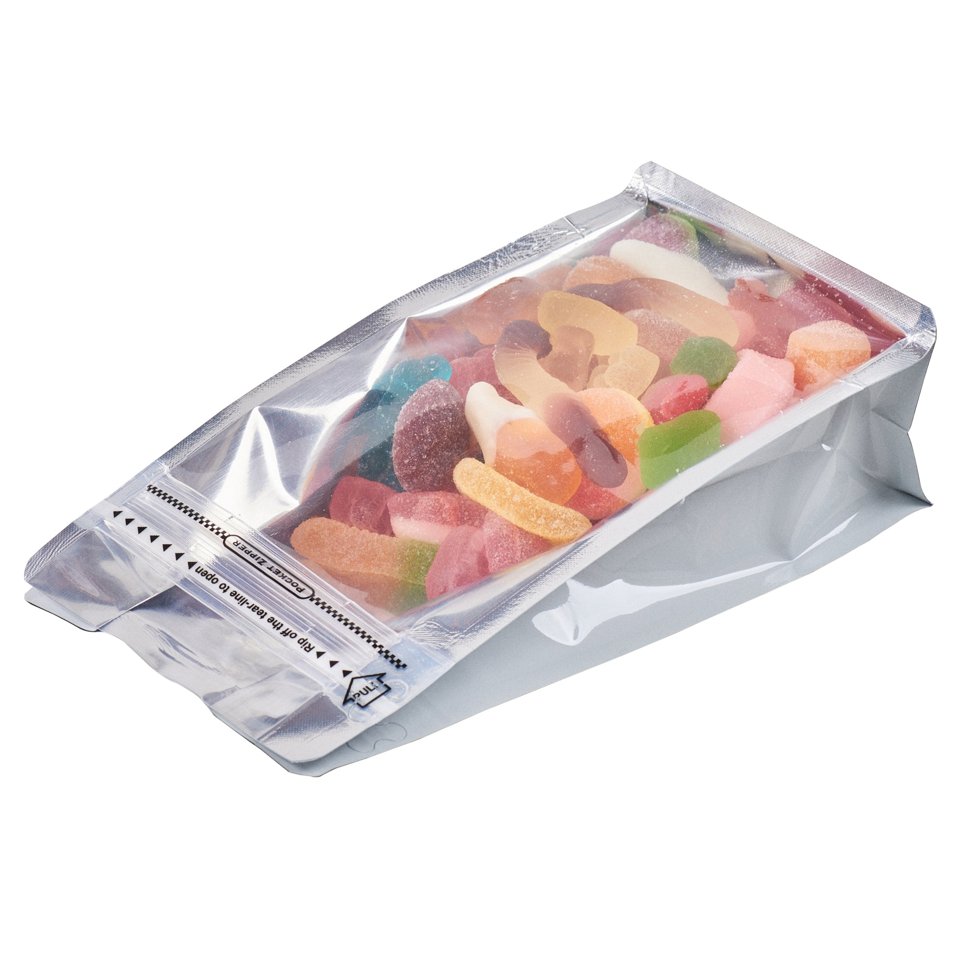 White Plastic Small Snack Bags with Double Seal & Rip Lock - Heat Sealable 8x4x2.5 Inches (100 Count) - Perfect for School Lunches, Party Favors & Food Storage