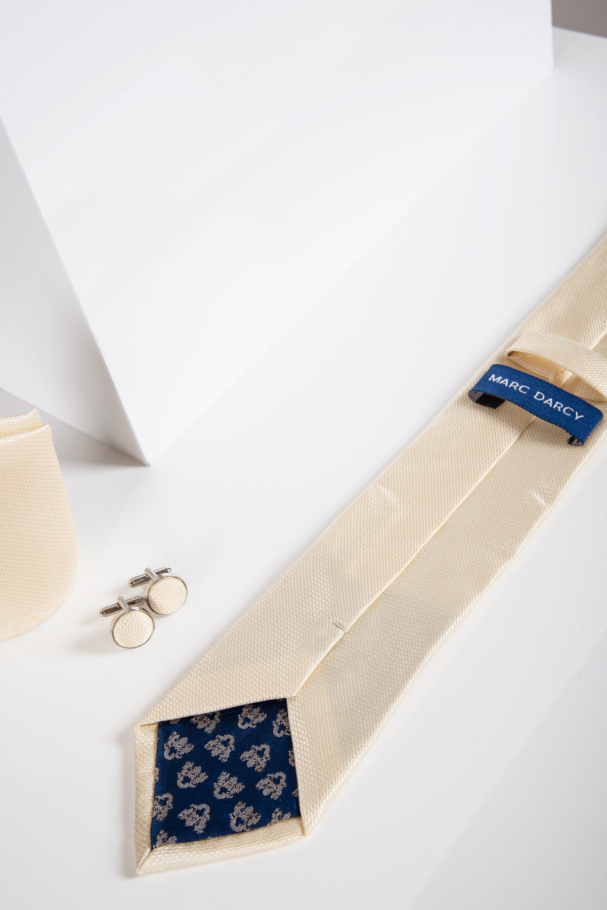 Premium Yellow Birdseye Tie and Pocket Square Set for Men - Perfect for Weddings, Business Meetings & Formal Events