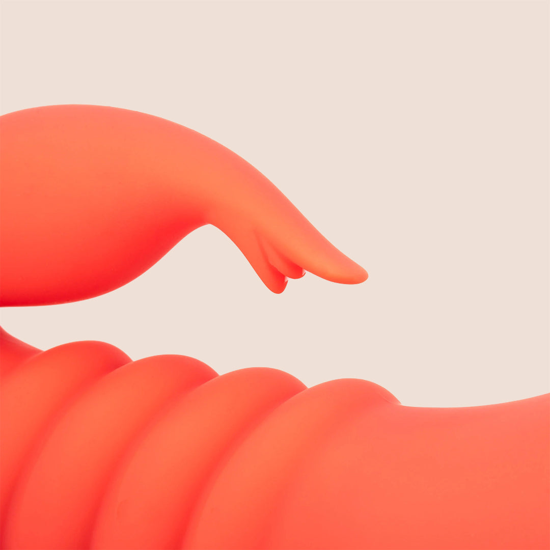 California Dreaming® Orange County Cutie - Silicone Vibrating & Thrusting Rabbit Vibrator for Women | G-Spot & Clitoral Stimulation | Waterproof & Rechargeable Adult Toy for Couples Play & Solo Pleasure
