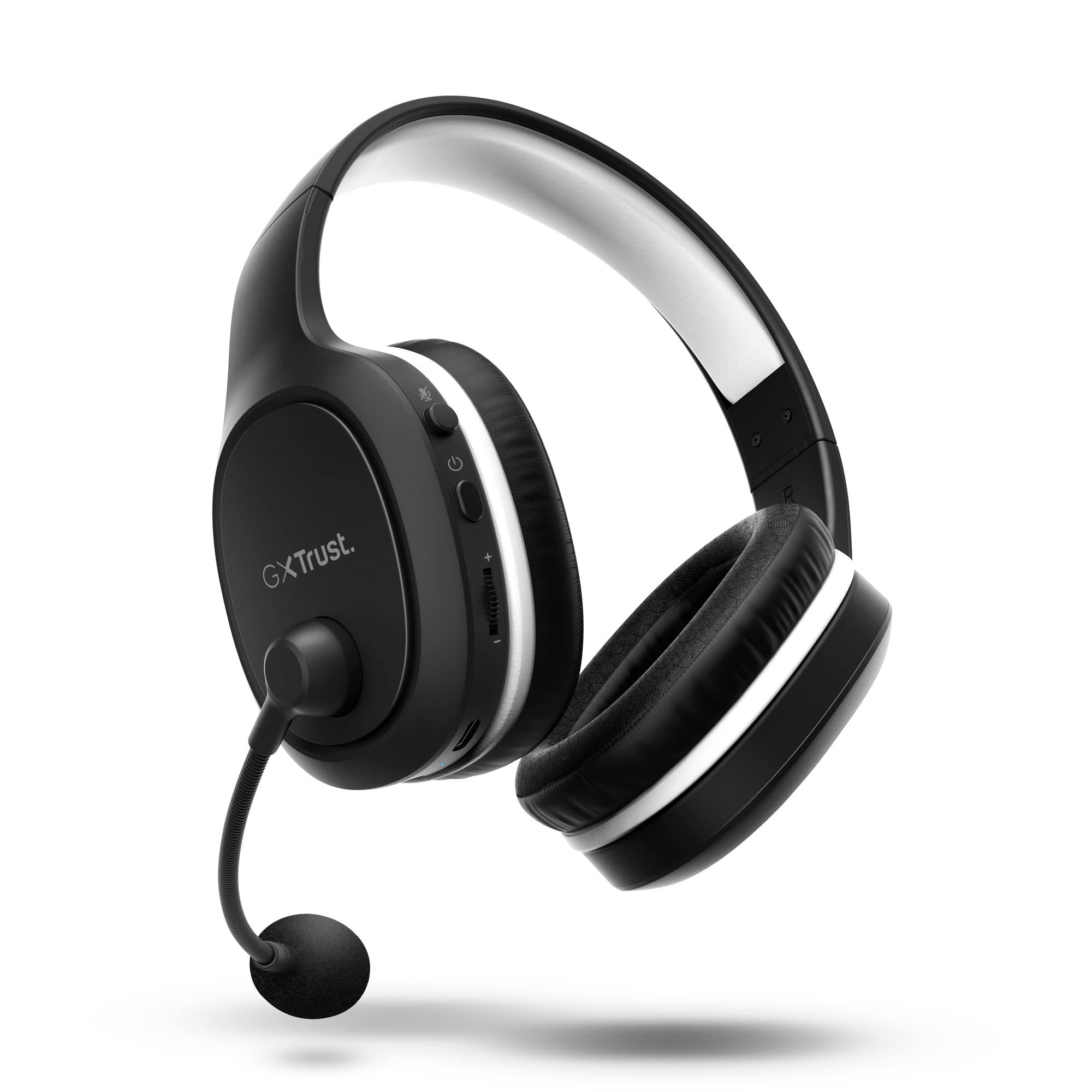 Trust Gaming GXT 391 Thian Wireless Gaming Headset for PS5, PS4, PC - 5.8GHz USB Dongle, Over-Ear Design, Rechargeable, Lightweight with Mic - Black | Perfect for Multi-Platform Gaming, Streaming & Online Meetings