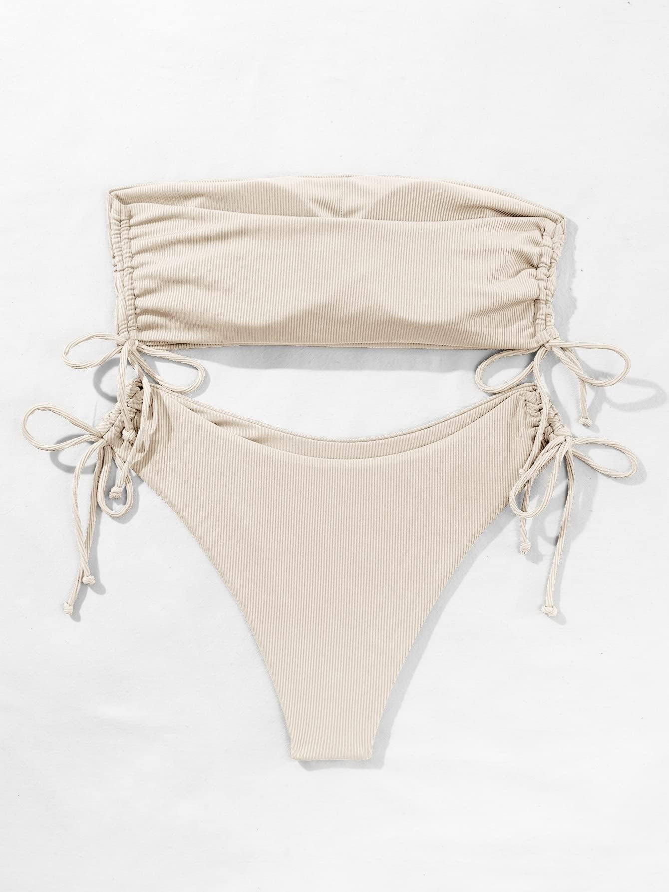 2025 Women's Strapless Bikini Set - Bandeau Swimwear 2 Piece for Beach, Pool & Summer Vacations | Trendy Bathing Suits for Women