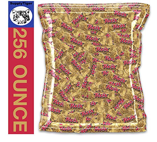 Bulk Chocolate Twix Candy Mini Snack Packs (256oz) - Perfect for Halloween Treats, Party Favors, Office Snacks & Vending Machine Stock