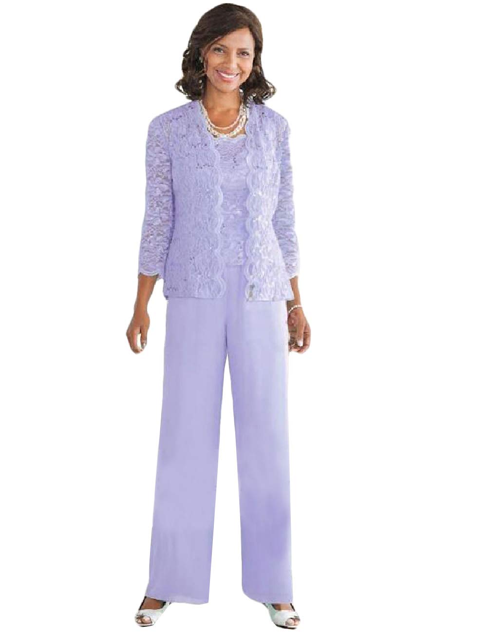 Vintage Lace Mother of The Bride Pant Suits | Plus Size Women's Evening Party Dress | Elegant Wedding Guest Outfit for Special Occasions & Formal Events