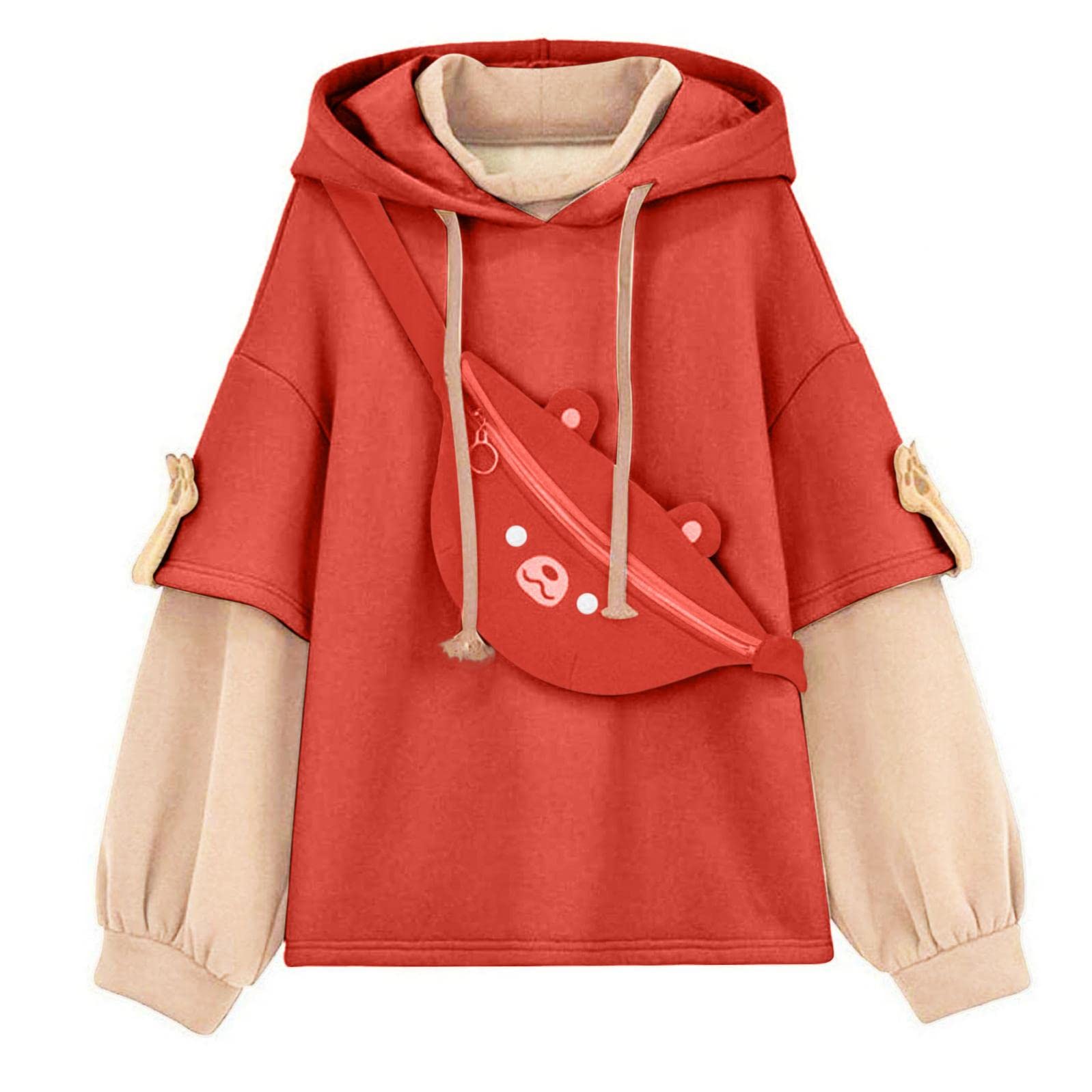 Women's Lightweight Hoodie Jacket - Long Sleeve Casual Pullover Sweatshirt for Running, Yoga & Everyday Wear | Comfortable Activewear Top Coat