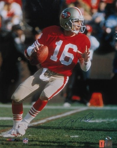 Joe Montana Autographed San Francisco 49ers 16x20 NFL Photo - Signed Memorabilia for Football Fans & Collectors - Perfect for Man Cave, Sports Bar Decor or Gift for 49ers Fans