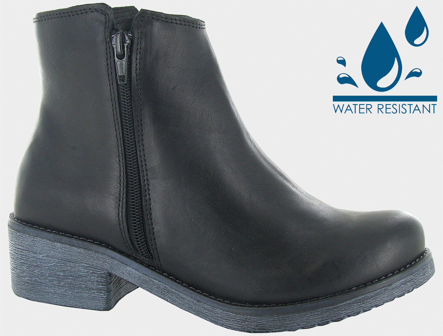Black Water Resistant Leather