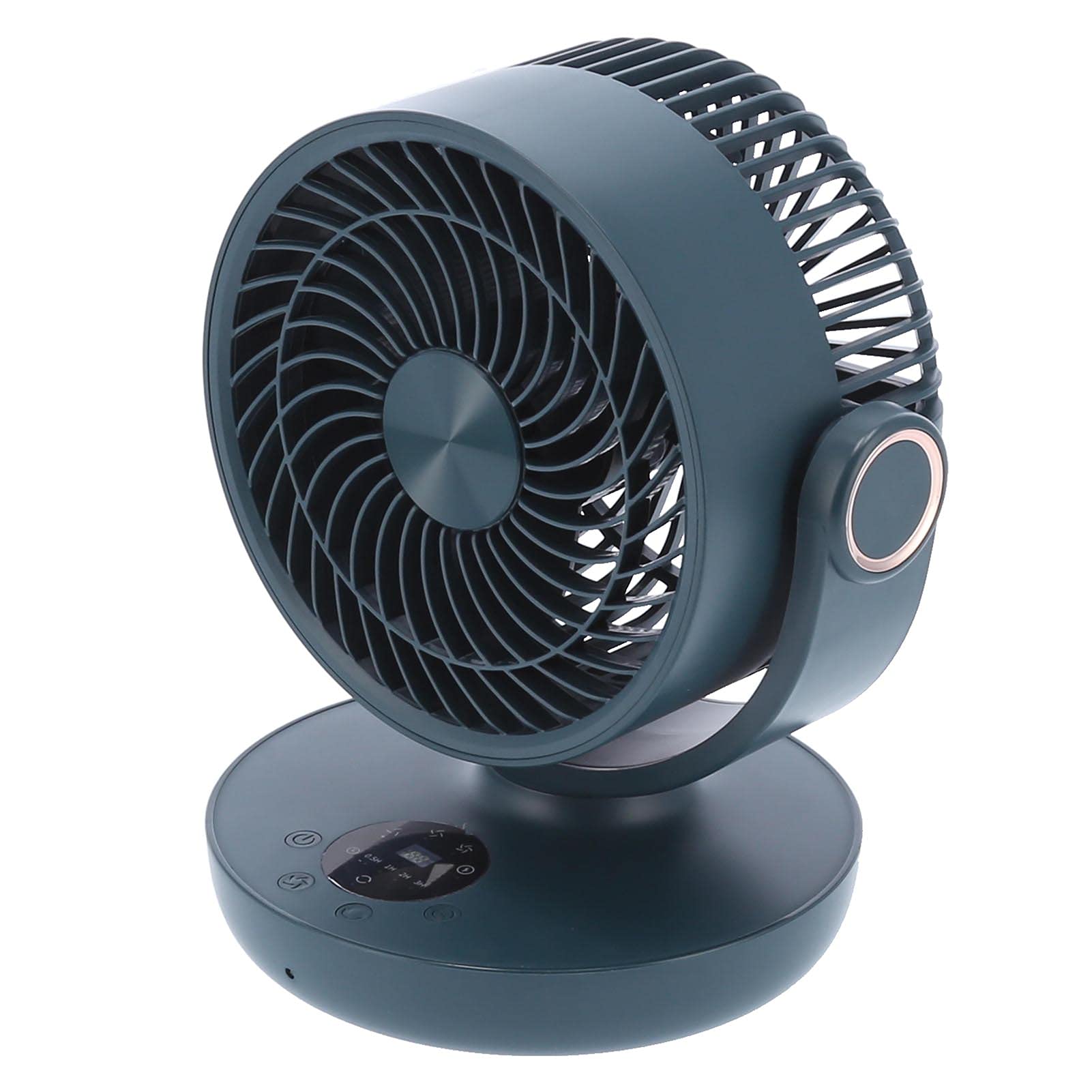 Dilwe 3D Oscillating Electric Fan with Auto Timer & Long Standby - Portable Cooling Fan for Home, Office & Bedroom (Green, Leaning Tower of Pisa Design) - Perfect for Summer, Indoor Use & Personal Cooling