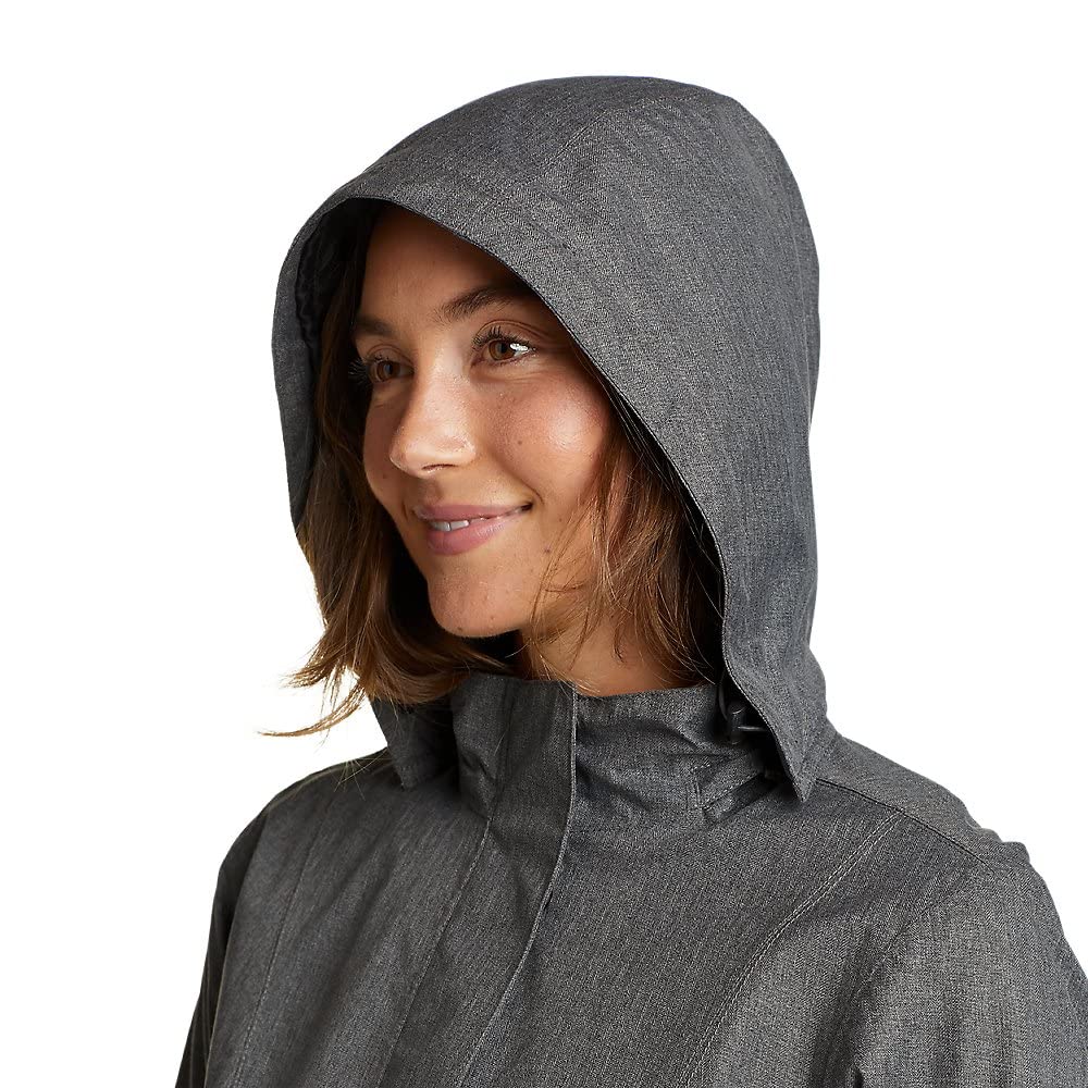 Eddie Bauer Women's Waterproof Trench Coat - Lightweight Rain Jacket for Travel & Commuting | All-Weather Windproof Outerwear for Work & Outdoor Activities