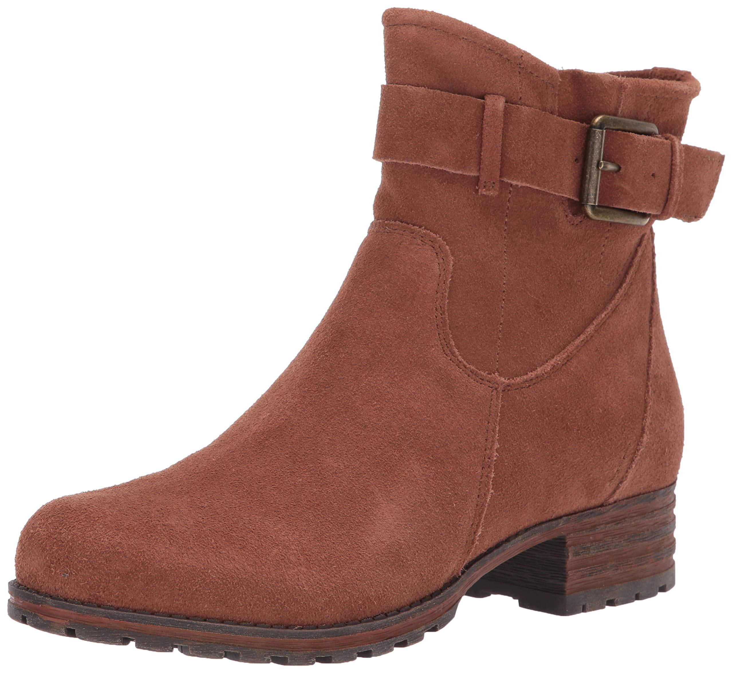 Clarks Women's Marana Amber Fashion Boots - Comfortable Ankle Boots for Women, Stylish Leather Booties for Fall & Winter, Perfect for Casual Outfits & Office Wear