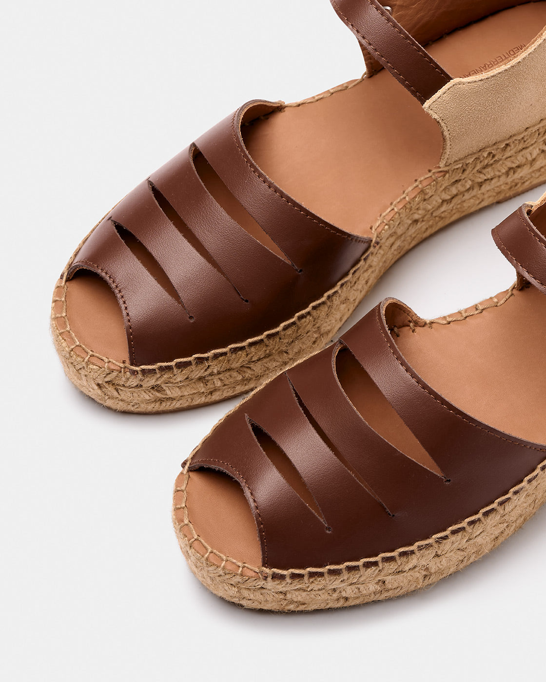 Naguisa Silencio Brown Platform Espadrille Shoes - Comfortable Cork Wedge Sandals for Women | Summer Beach, Casual Outfits & Boho Style
