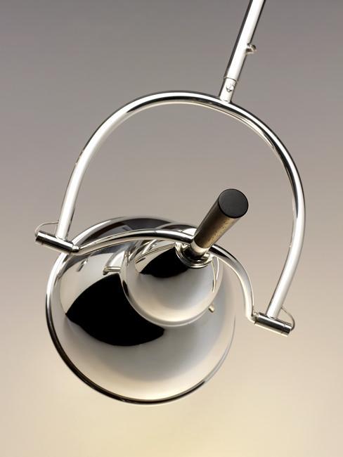 TECNOLUMEN EB 27 Table Lamp - Bauhaus Style Desk Light with Chrome Finish | Perfect for Modern Living Room, Office, or Bedroom Lighting