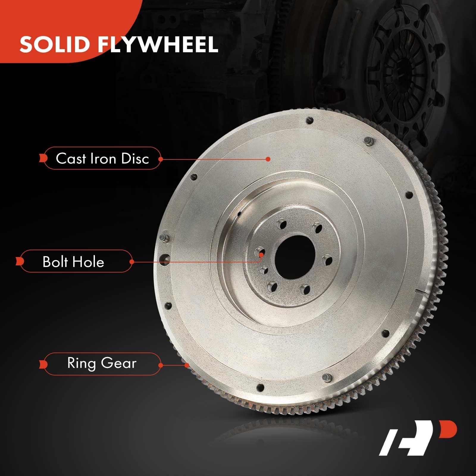 Premium Clutch Flywheel for Fiat 500 2012-2017 1.4L Manual Transmission - 6 Bolt Holes, 116 Teeth - Replacement Part #5106121AA - Perfect for Smooth Gear Shifting & Performance Driving