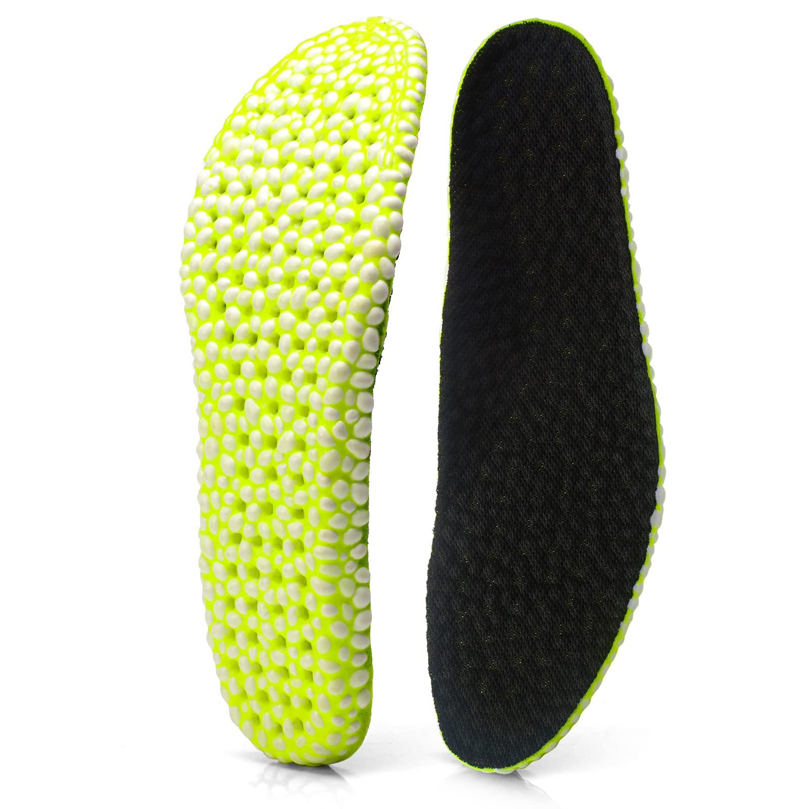 XINIFOOT Shock Absorbing Flexible Replacement Insoles - Breathable E-TPU Elastic Shoe Inserts for All-Day Support & Foot Pain Relief - Comfortable Athletic Orthotics for Men & Women - Perfect for Running, Hiking & Work Boots