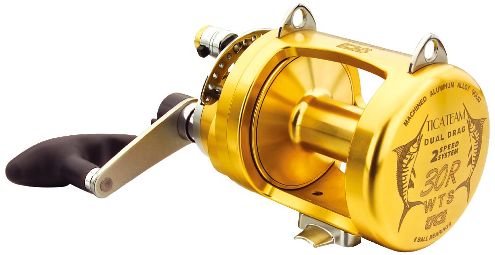 TICA USA TICA Team Two-Speed Baitcasting Fishing Rods - Gold Color | High Performance Casting Rod for Bass, Walleye & Freshwater Fishing | Perfect for Shore Fishing & Boat Angling