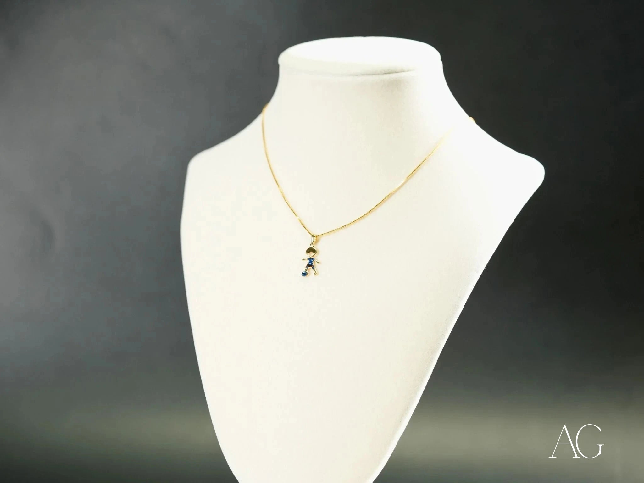 Golden Charm CZ Doll Pendant Necklace - Elegant Cubic Zirconia Jewelry for Women, Girls | Perfect Gift for Birthday, Anniversary, Valentine's Day