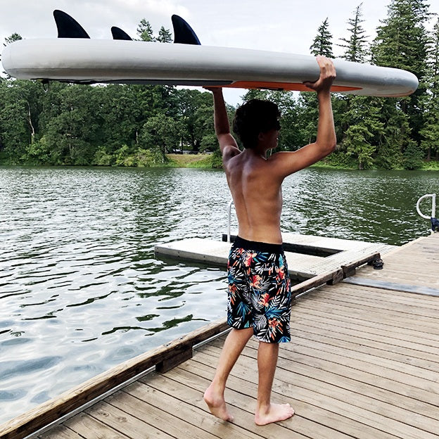 Rocky Lip Boardshorts - Men's Quick-Dry Swim Trunks for Surfing, Swimming & Beach Vacations | Lightweight & Comfortable