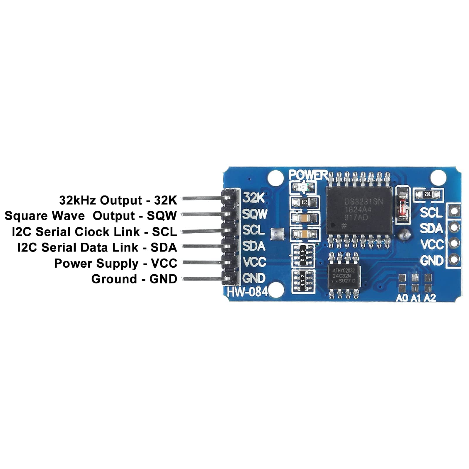 3PCS DS3231 High Precision Real Time Clock Module with AT24C32 IIC RTC Sensor - Timer Alarm Clock for Arduino & Raspberry Pi - Perfect for DIY Electronics, IoT Projects, and Time-Sensitive Applications
