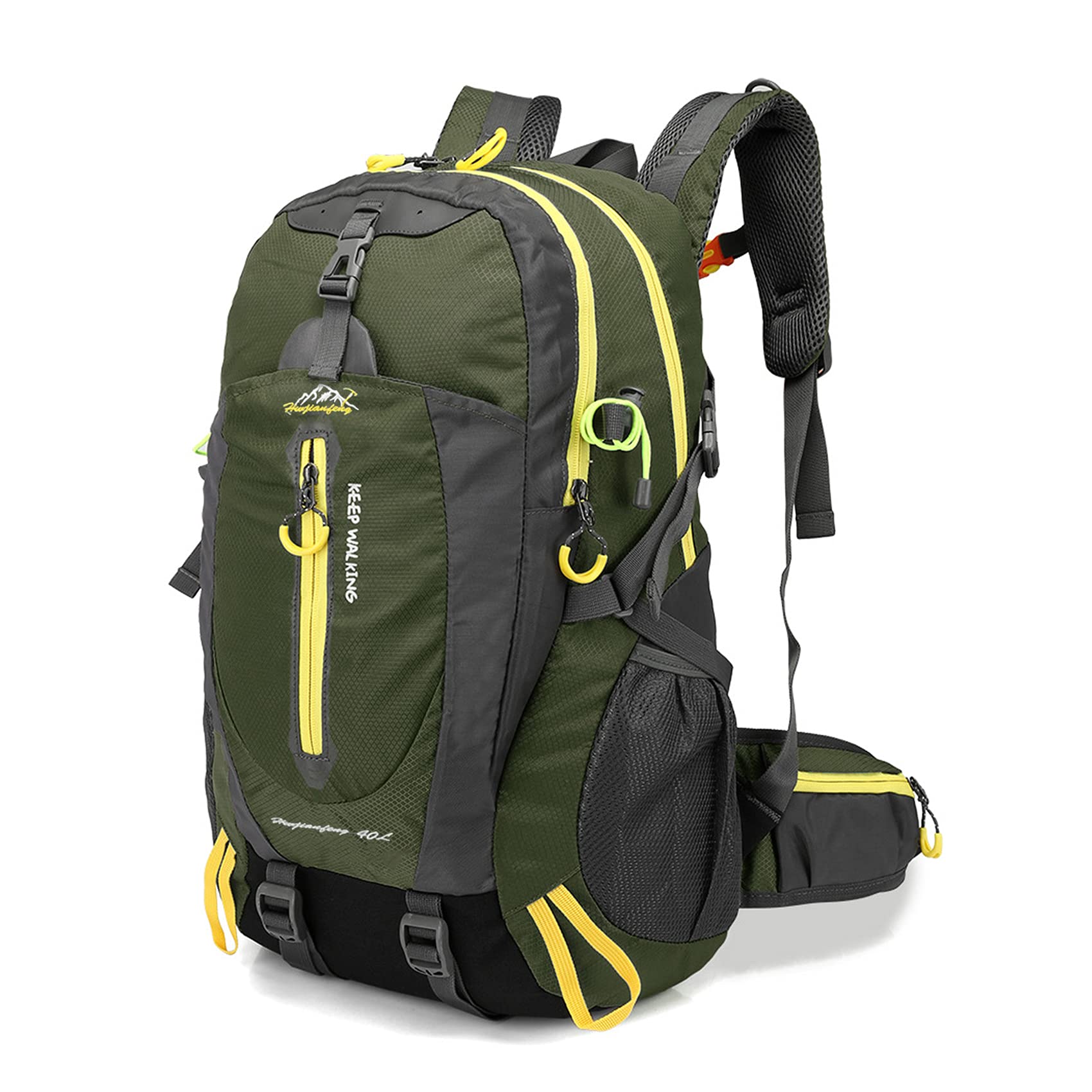 **40L Waterproof Hiking Backpack - Ultralight, Well-Ventilated, Large Capacity with Multiple Pockets for Camping, Travel & Outdoor Adventures**    **Usage Scenarios:** Perfect for hiking, camping, travel, trekking, and daily outdoor activities.