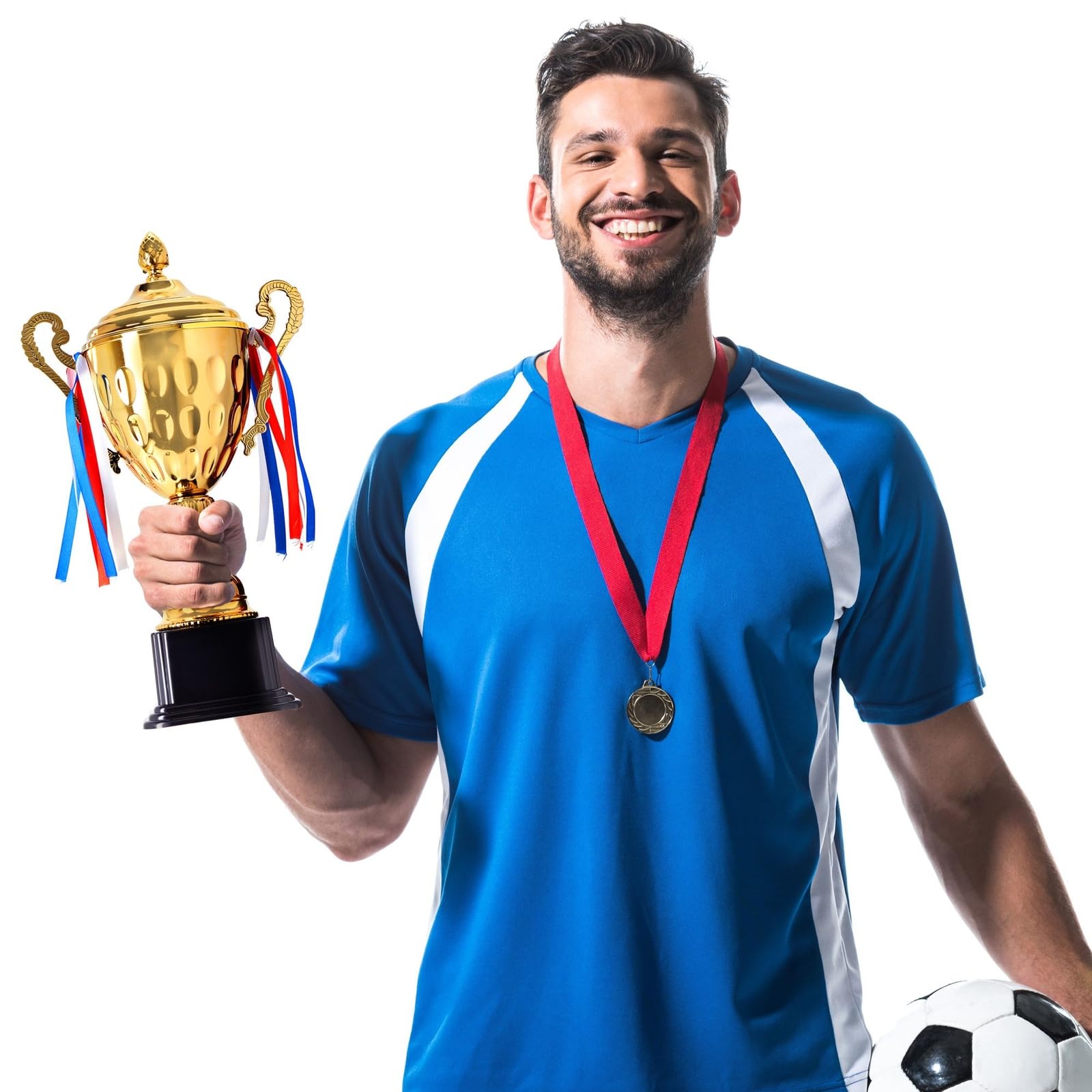 Juvale Large Gold Trophy Cup - Award for Sports, Tournaments, Competitions, Events & Achievements - Perfect for Champions, Winners, and Recognition Ceremonies