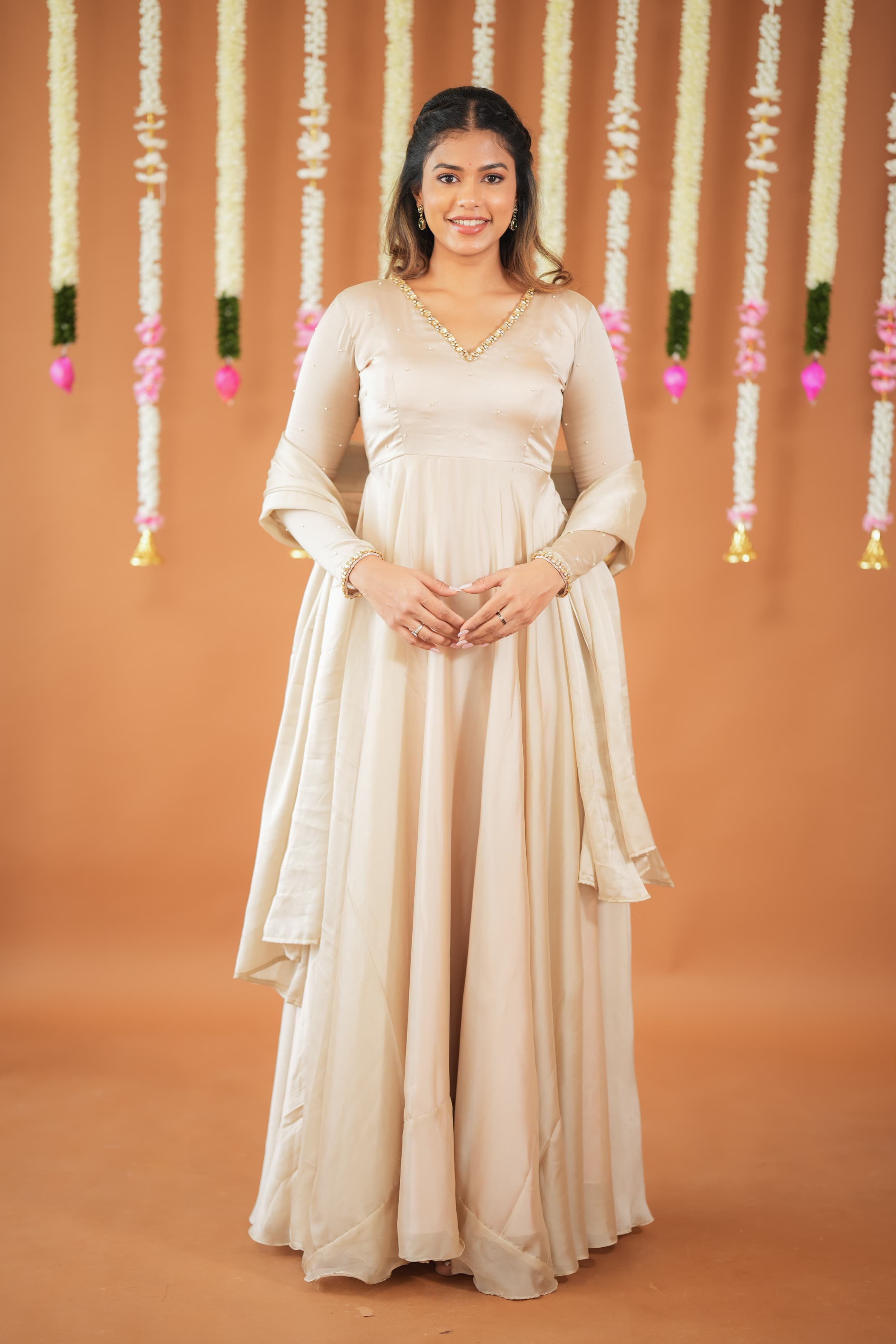 DD660 Anjana Premium Designer Anarkali Dress - Elegant Indian Ethnic Wear for Women | Perfect for Weddings, Parties & Festive Occasions