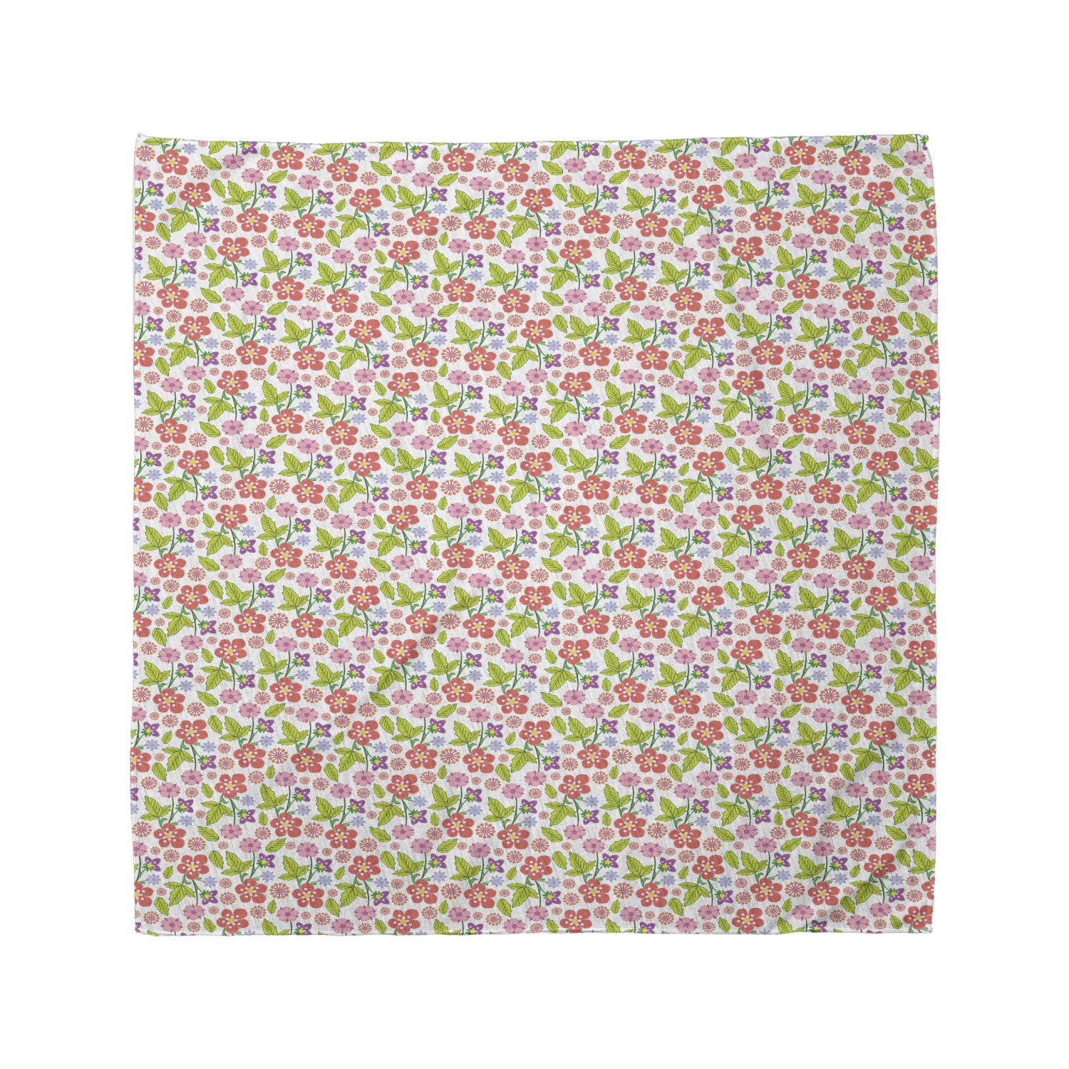 Ambesonne Floral Bandana - Romantic Bouquet Print Unisex Head Scarf & Neck Tie for Women, Men - Perfect for Outdoor Activities, Music Festivals, and Fashion Accessories