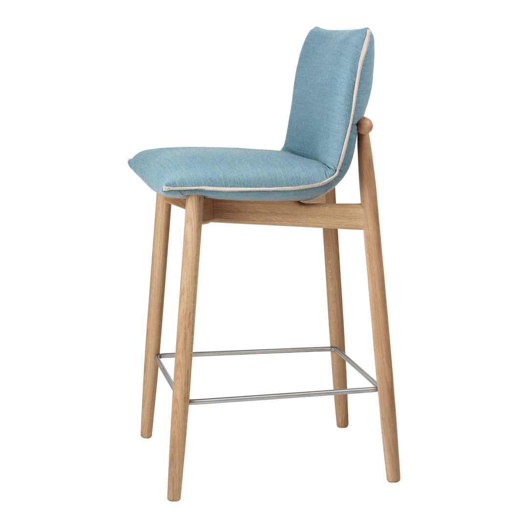E007 Embrace Counter Stool - Modern Kitchen Bar Stool with Back Support, Adjustable Height for Breakfast Nook, Home Bar & Dining Area - Perfect for Small Spaces & Contemporary Decor